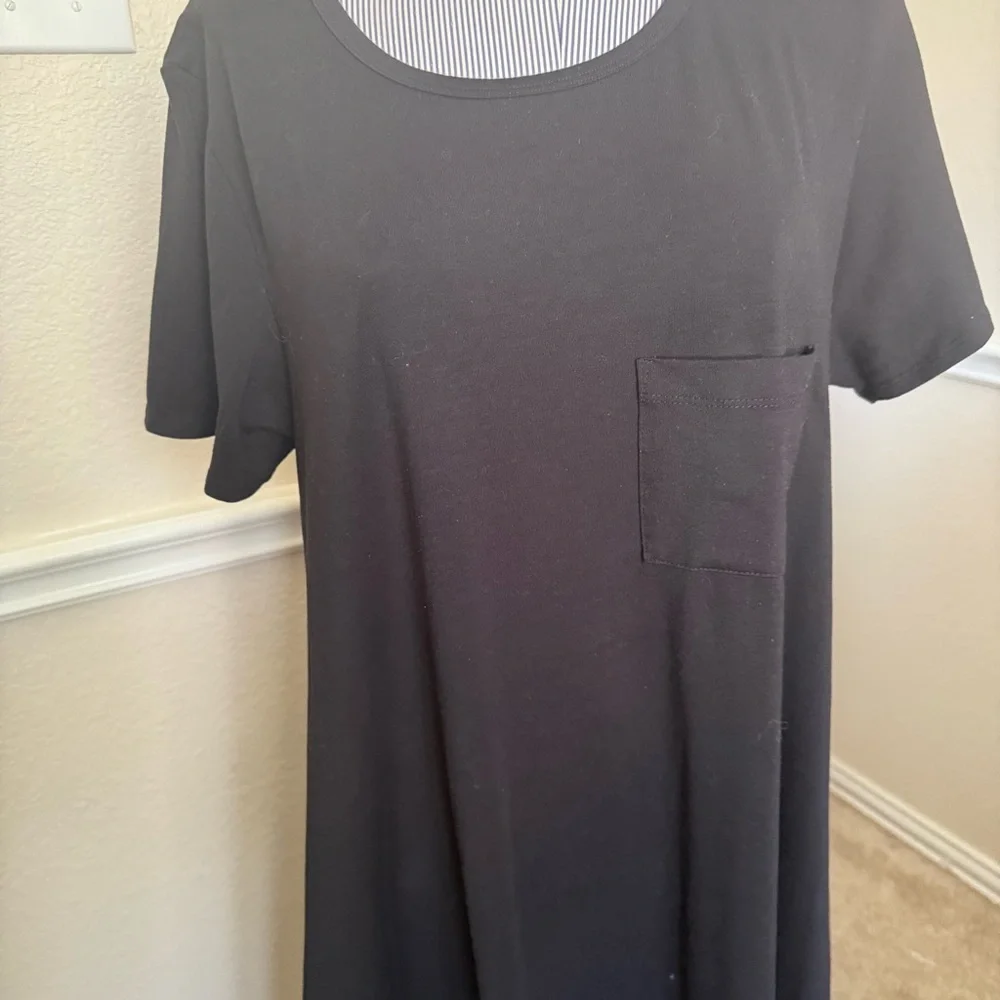 XLarge LULA ROE Black asymmetrical dress